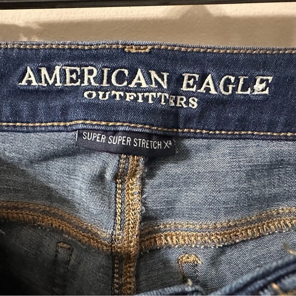 AE Super Stretch X4 Jegging Dark Wash Size 00 Short - Picture 4 of 6